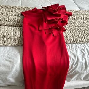 Red Midi Dress